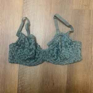 Body by Victoria unlined lace Demi bra olive green